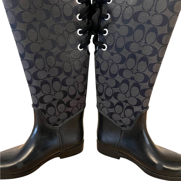 Authentic Coach Rainboots Sz 7 - Picture 3 of 7